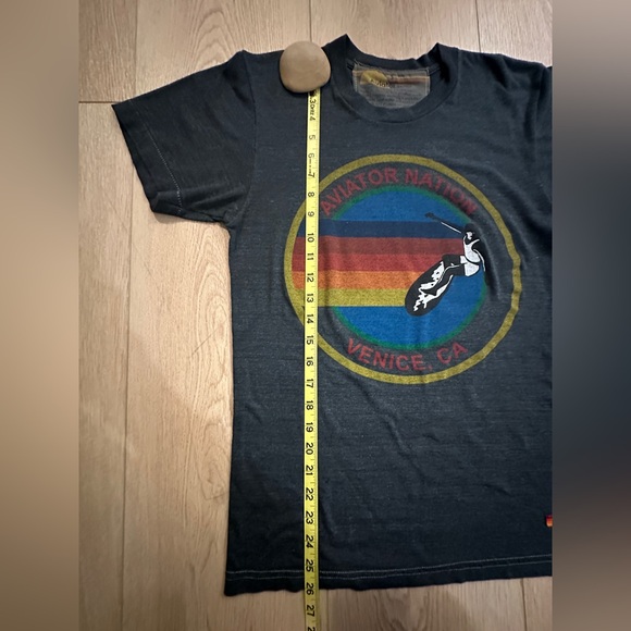 🌈 🏄‍♀️ SOLD OUT Aviator Nation 🌴 🌊 SIGNATURE VENICE CHARCOAL Unisex TEE Small - Picture 8 of 16